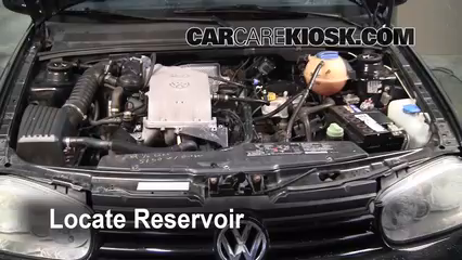 2002 Volkswagen Cabrio GLX 2.0L 4 Cyl. Windshield Washer Fluid Add Fluid